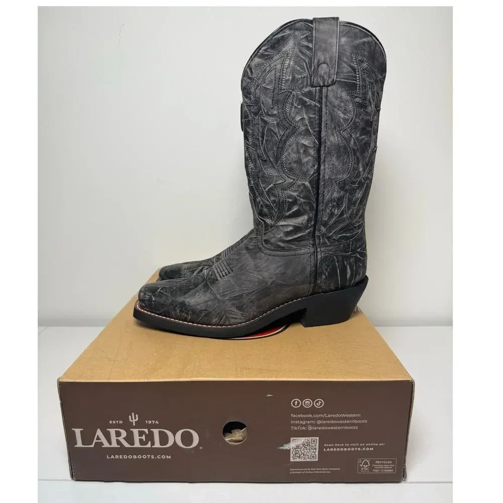 Laredo Mens Western Jessco Leather Boot Mens Size 9, NIB